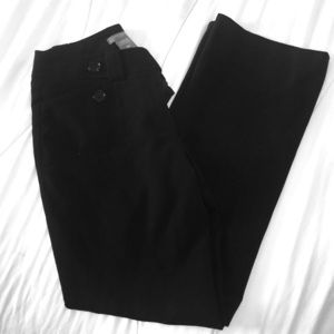 Ann Taylor Petites Curvy Fit Black Slacks 2P