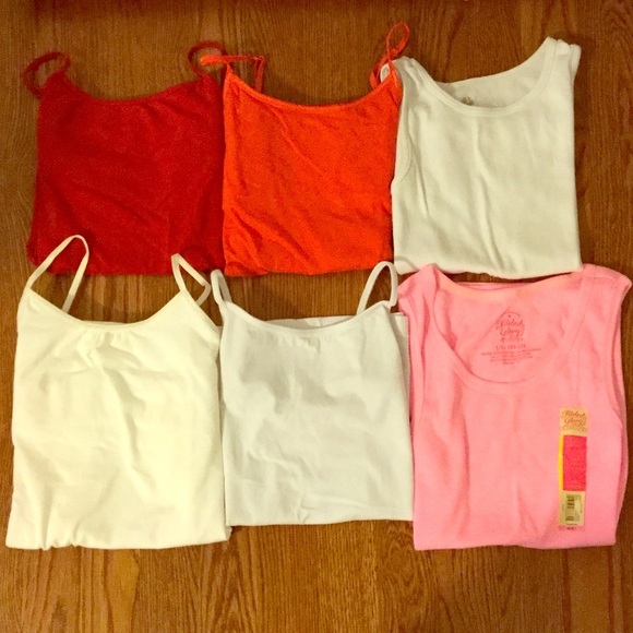 6 size 10, and 10-12 Camis, 3 have bra shelves!