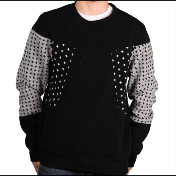 MAXI MILIAN MEN’S BOOMERANG CROSS CREW NECK FLEECE - Picture 1 of 3