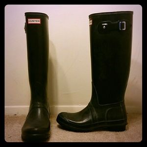 HUNTER Original tall gloss rainboot (black)