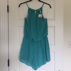 NWT Teal Romper by Mittoshop