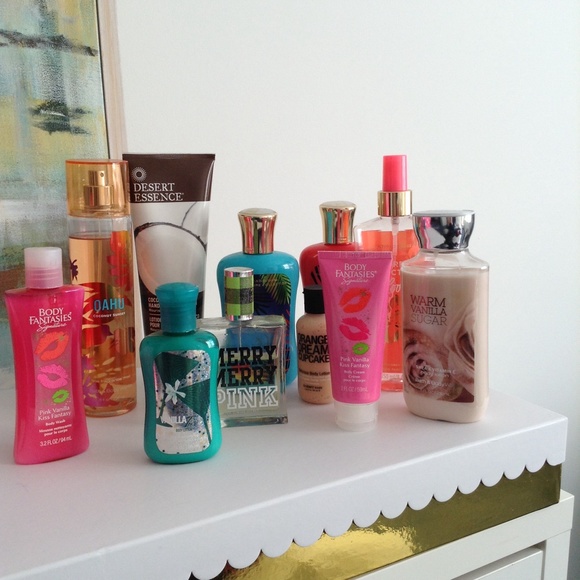PINK perfume, plus lots of lotions