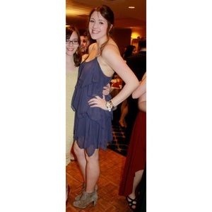 Free People layered open back dress