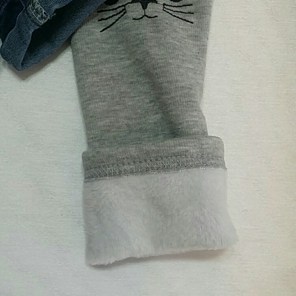 NWOT Denim 2 pc set Kitty Eyes. Size 2T. - Picture 4 of 4