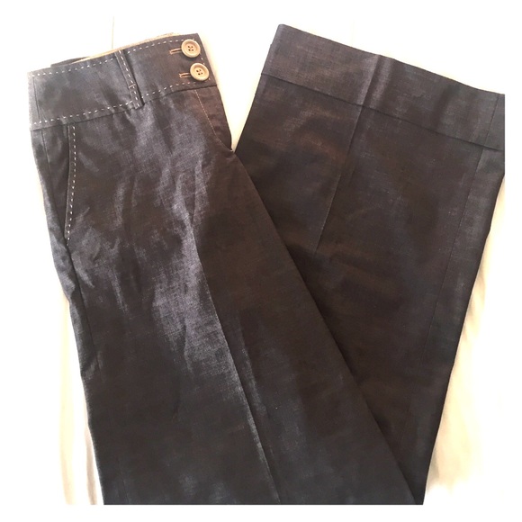 Ann Taylor Loft Grey Wide Leg Pants