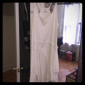 White Free People Intimates Slip Dress