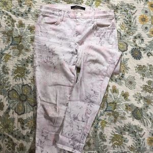 J Brand floral jeans