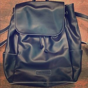 Navy leather Vera Bradley backpack