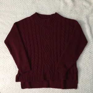 Burgundy sweater