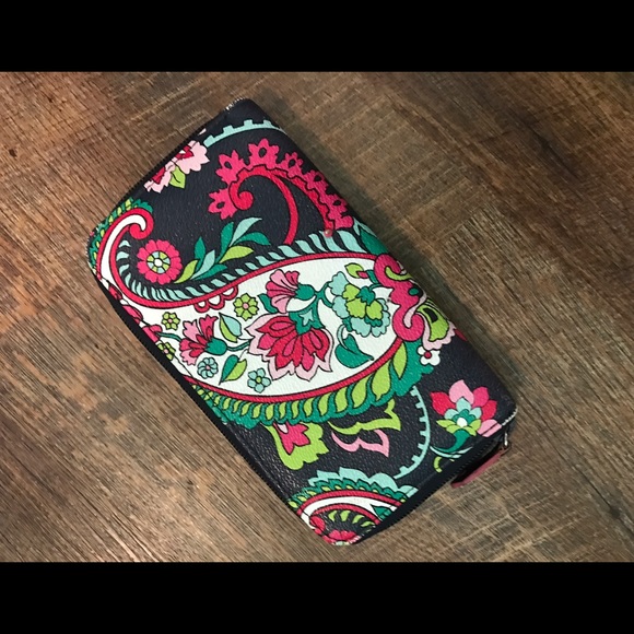 Vera Bradley PetalPaisley leather accordion wallet