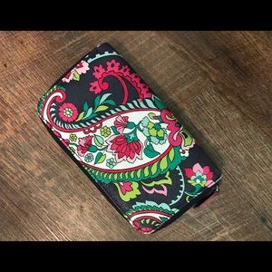 Vera Bradley PetalPaisley leather accordion wallet