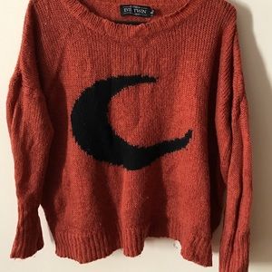 crescent moon sweater