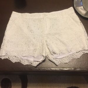 NWOT Lucky Brand White Lacey Shorts