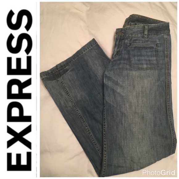 Express Denim - 🎉6X Host Pick🎉 Express Jeans Wide Leg Jeans 4