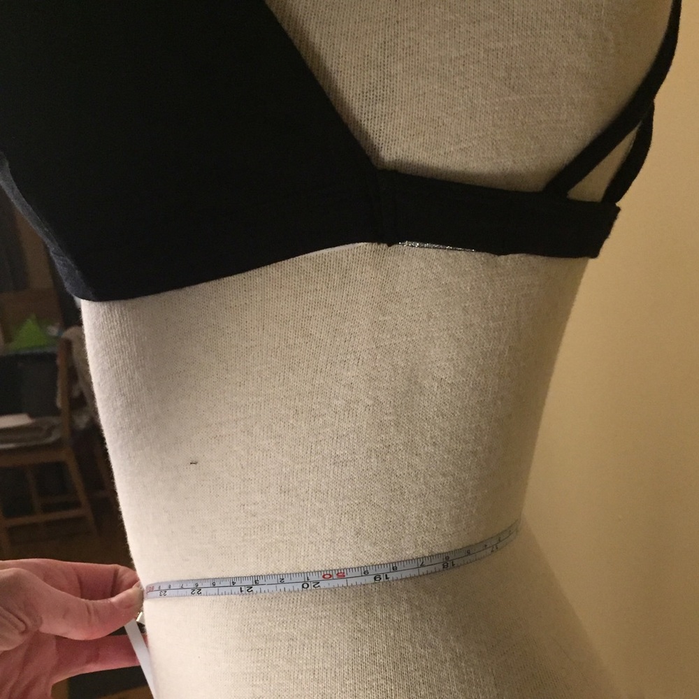 LAST LARGE! Black Strappy Back Sexy Front Bralette - Picture 3 of 4