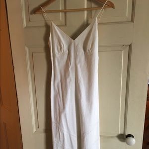 Banana Republic Ivory Linen Dress