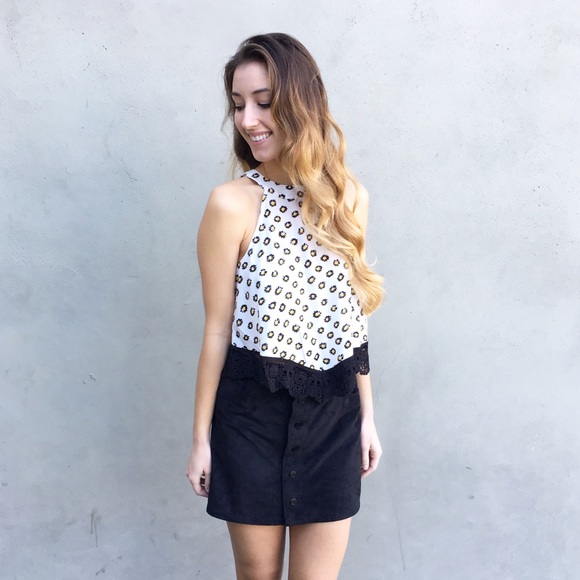 daisy lace trim top - Picture 4 of 4