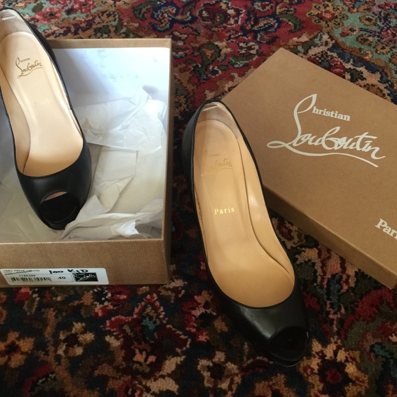 Christian Louboutin peep toe heels