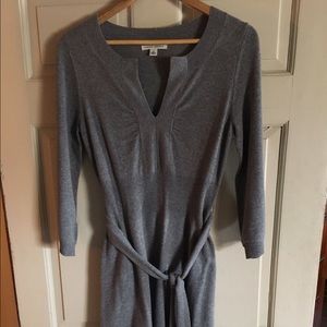 Banana Republic gray wool dress with belt