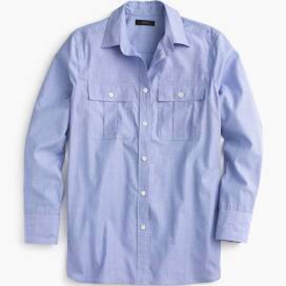 SOLD J Crew roll up button down