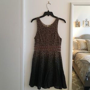 Free People Cheetah Ombré dress