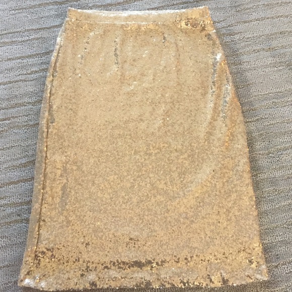 Gold Sequent skirt