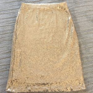 Gold Sequent skirt