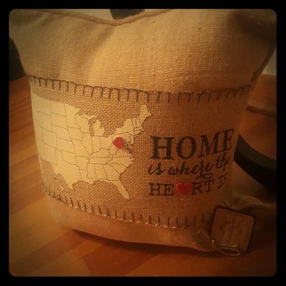 Mud Pie Burlap Pillow