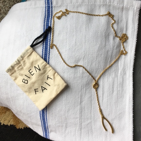 Madewell Wishbone Lariat Necklace