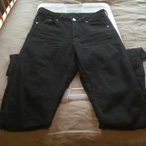 H&M 30x30 high waisted black legging jeans