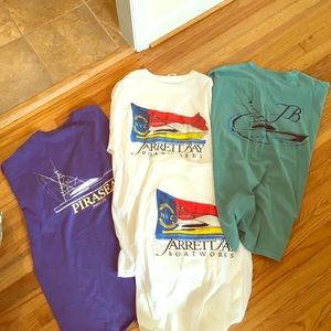 Lot of 4 Jarrett Bay Boatworks t-shirts