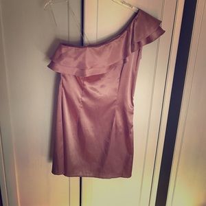 Blush One Shoulder Dress