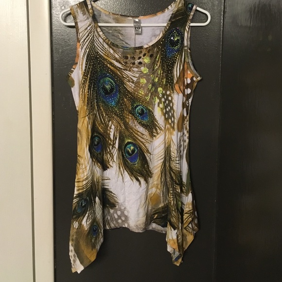 Peacock feather tunic