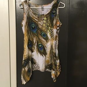 Peacock feather tunic