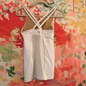 Lululemon cross back white tank