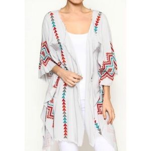 Umgee Tribal Frayed Kimono