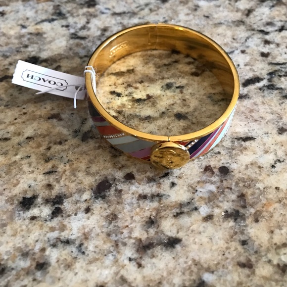 Coach bangle with multi color and sparkle - Picture 3 of 4