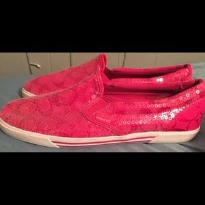 Pink Sparkly Coach Shoes