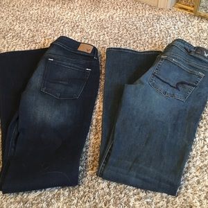 American Eagle Kick Boot Jeans 2 Pair