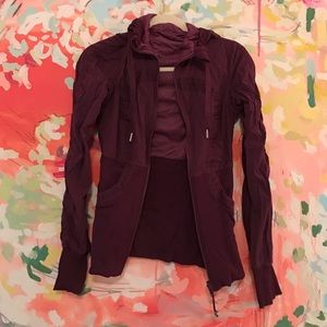 Lululemon studio jacket plum reversible