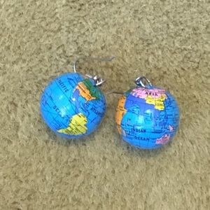 Globe earrings