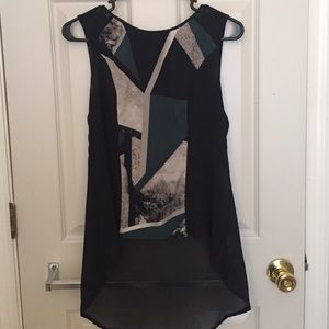 Black and Teal Tank