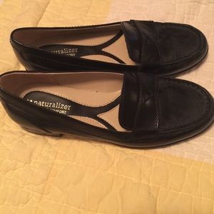 Black loafers