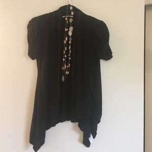 Short Sleeve, Black cardigan. Forever 21