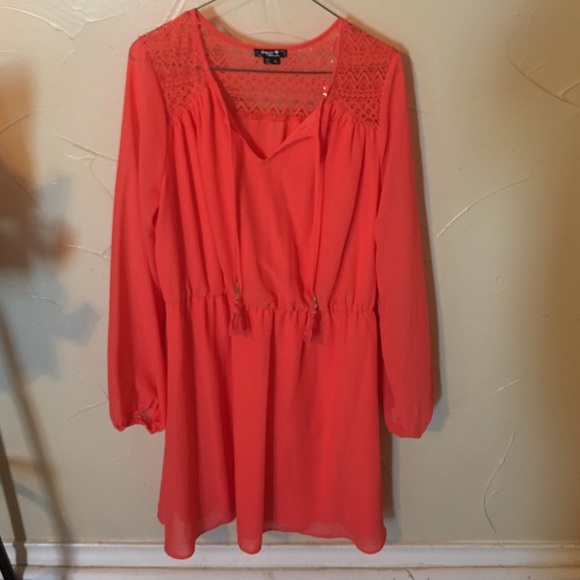 Coral dress