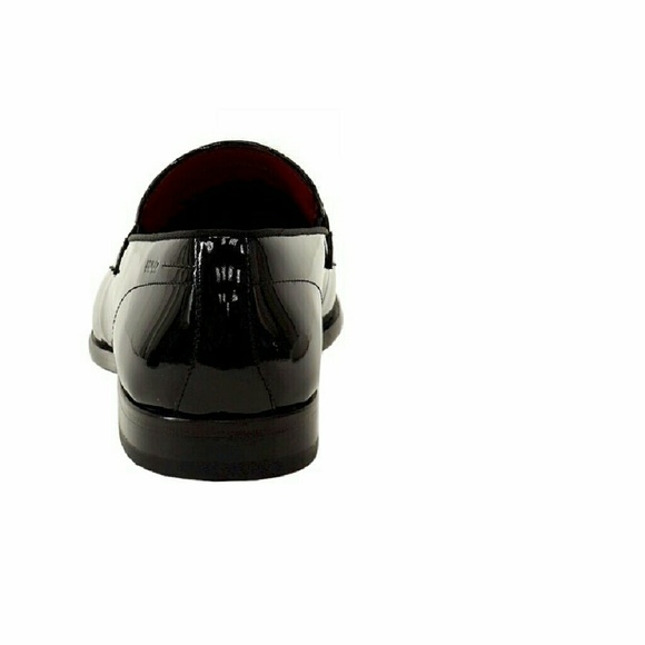Hugo Boss C-Huver Patent Leather Slip-On Loafers