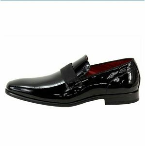 Hugo Boss C-Huver Patent Leather Slip-On Loafers
