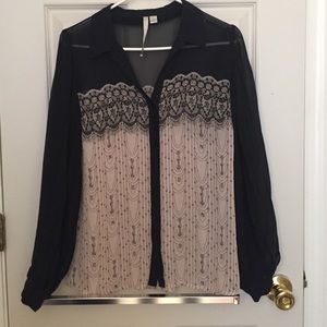 LC Lauren Conrad Button down Blouse