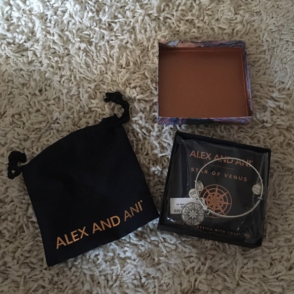 Alex & Ani Silver Star of Venus Bracelet