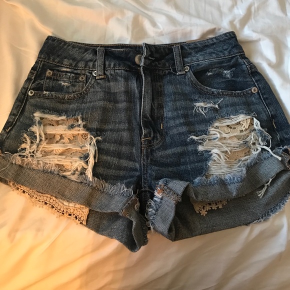 AE high rise shorts